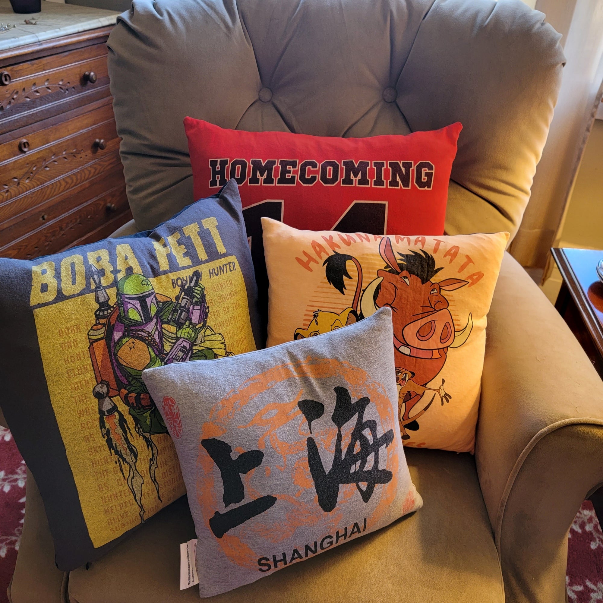 Creating T-Shirt Pillows with a Vintage Twist