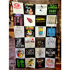 Classic t-shirt blanket with 24 14" panels.  Also known as a t-shirt quilt.