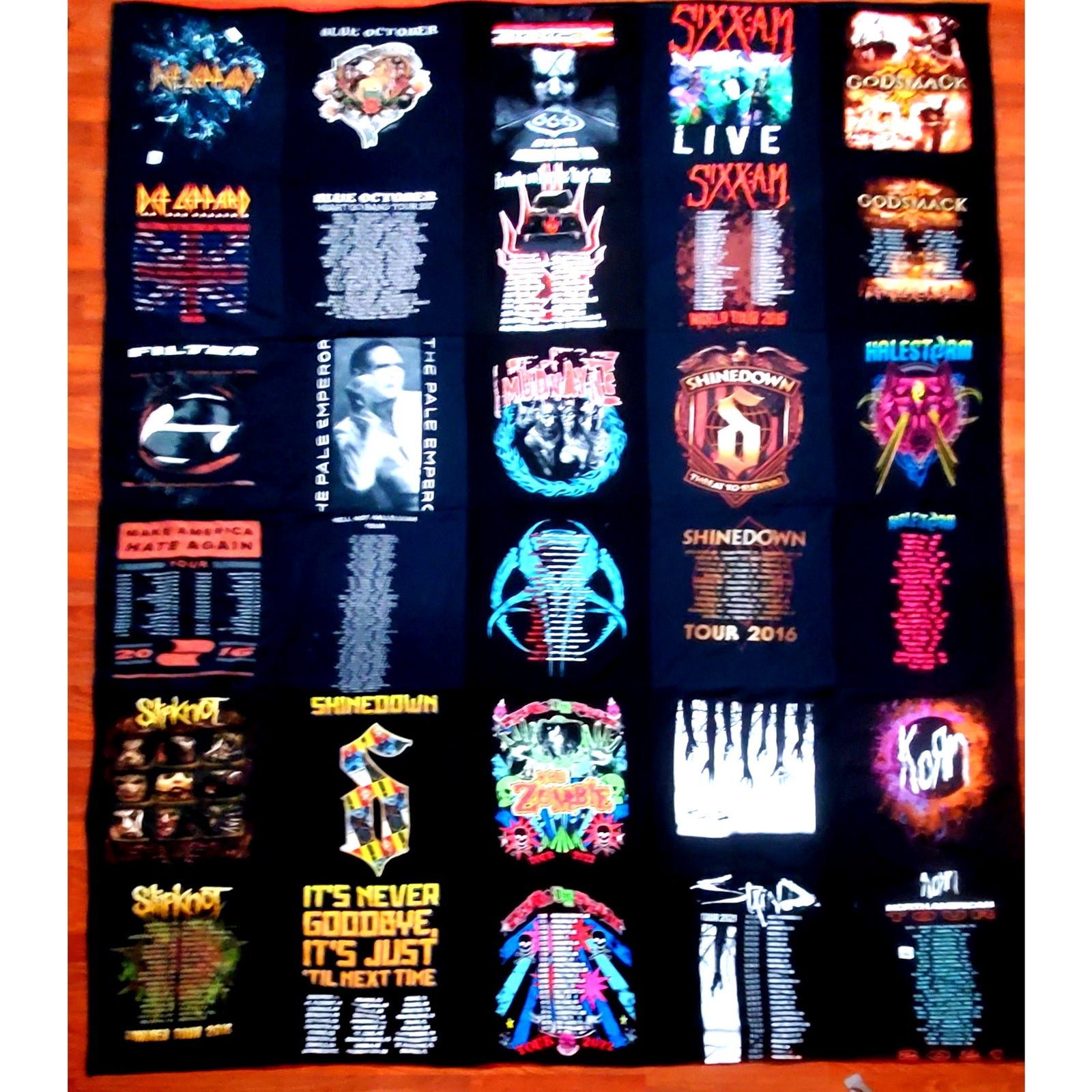 Colossal T-shirt Blanket: 18" Panels